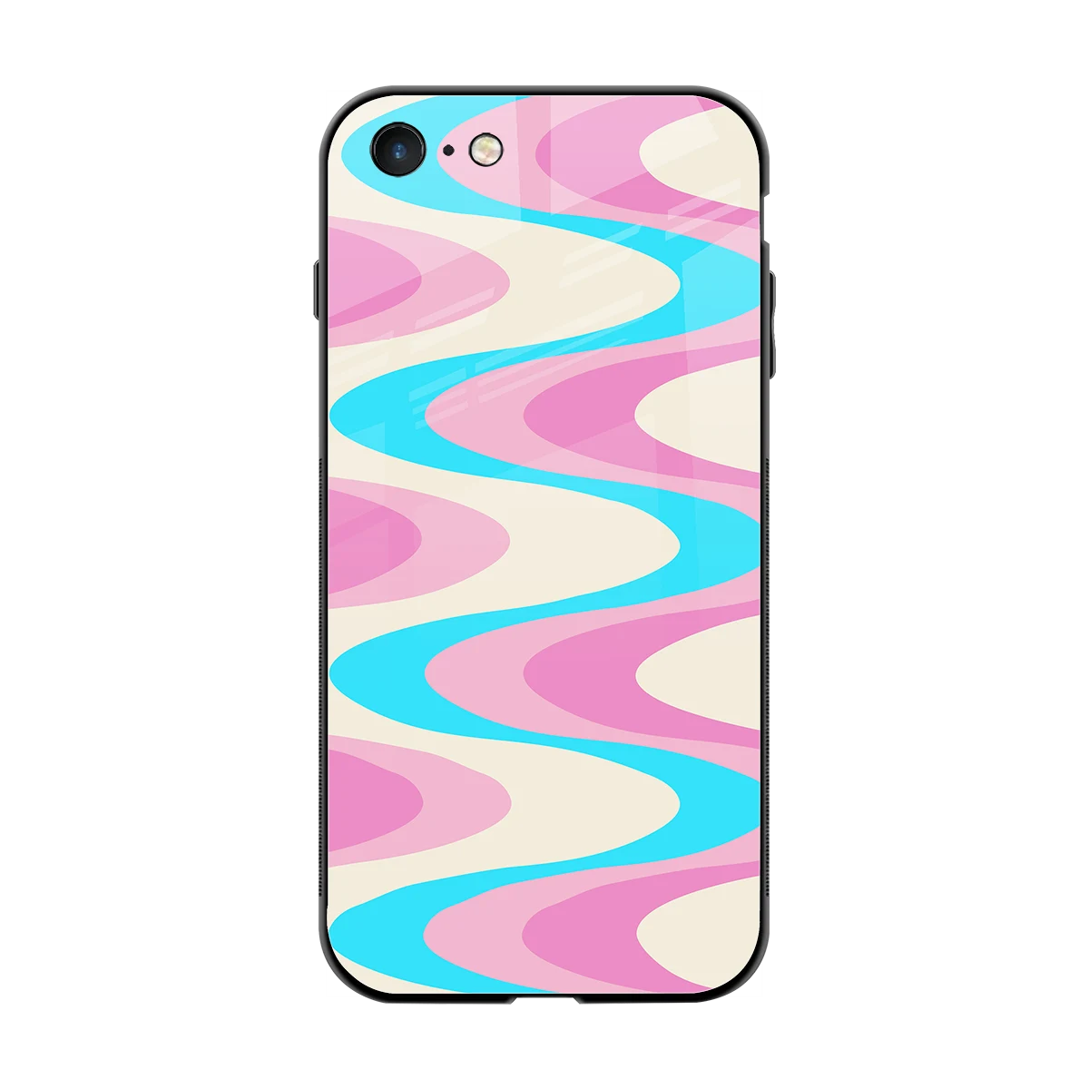 Psychedelic Zig back phone cover | glass case for iphone 7