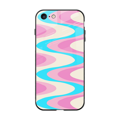 Psychedelic Zig back phone cover | glass case for iphone 7