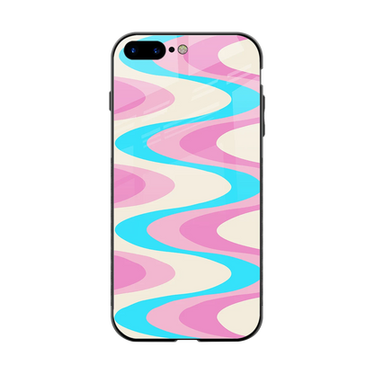 Psychedelic Zig back phone cover | glass case for iphone 7 plus
