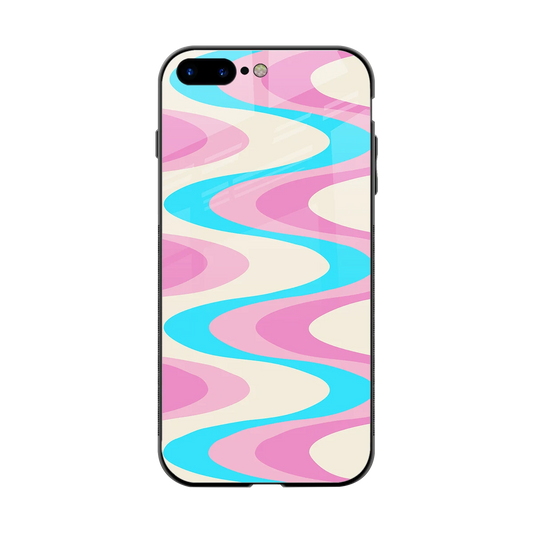 Psychedelic Zig back phone cover | glass case for iphone 7 plus