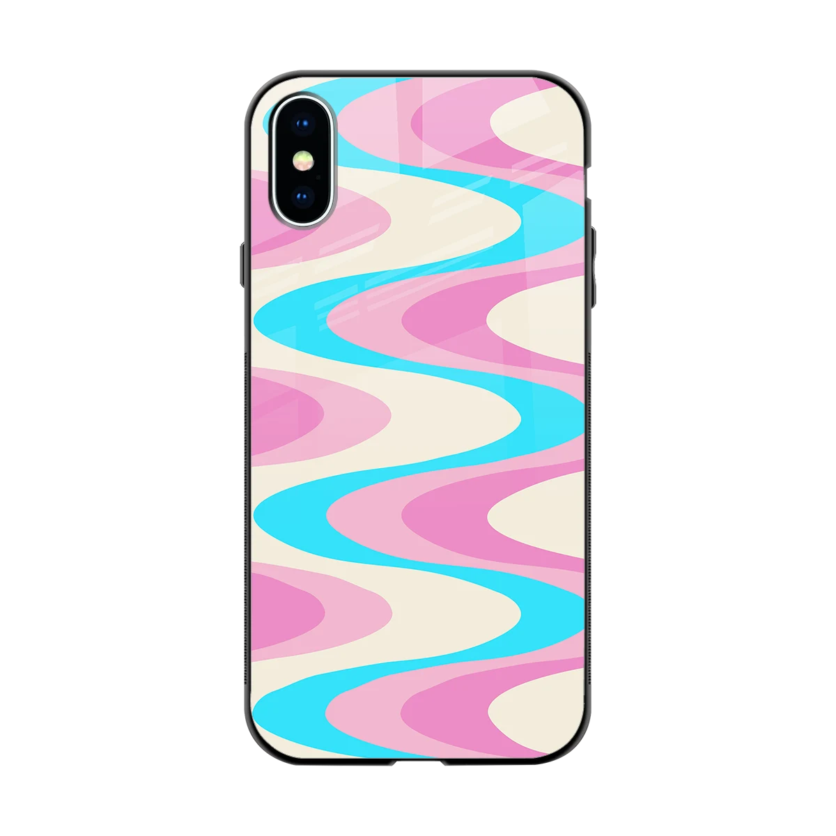 Psychedelic Zig back phone cover | glass case for iphone xs