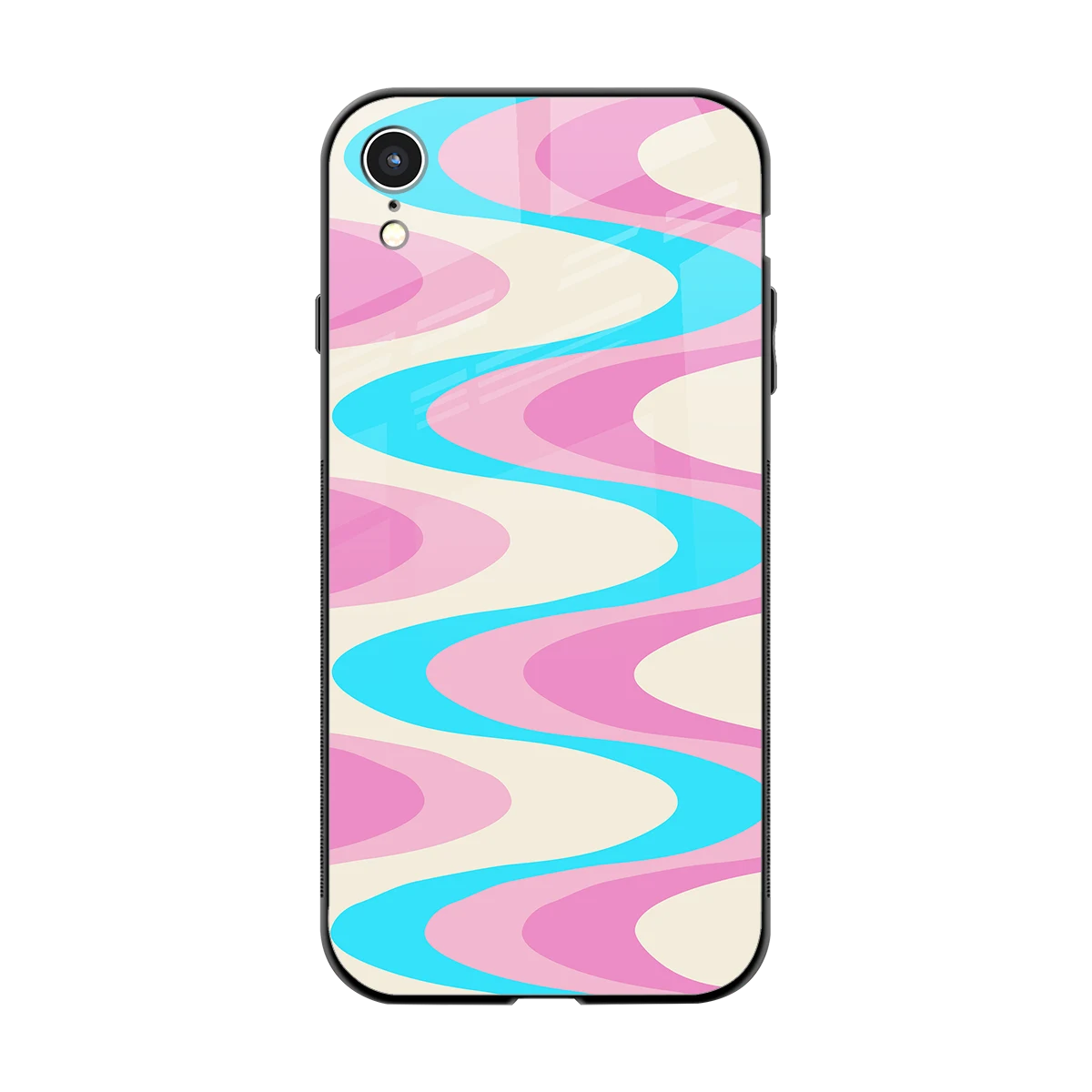 Psychedelic Zig back phone cover | glass case for iphone xr