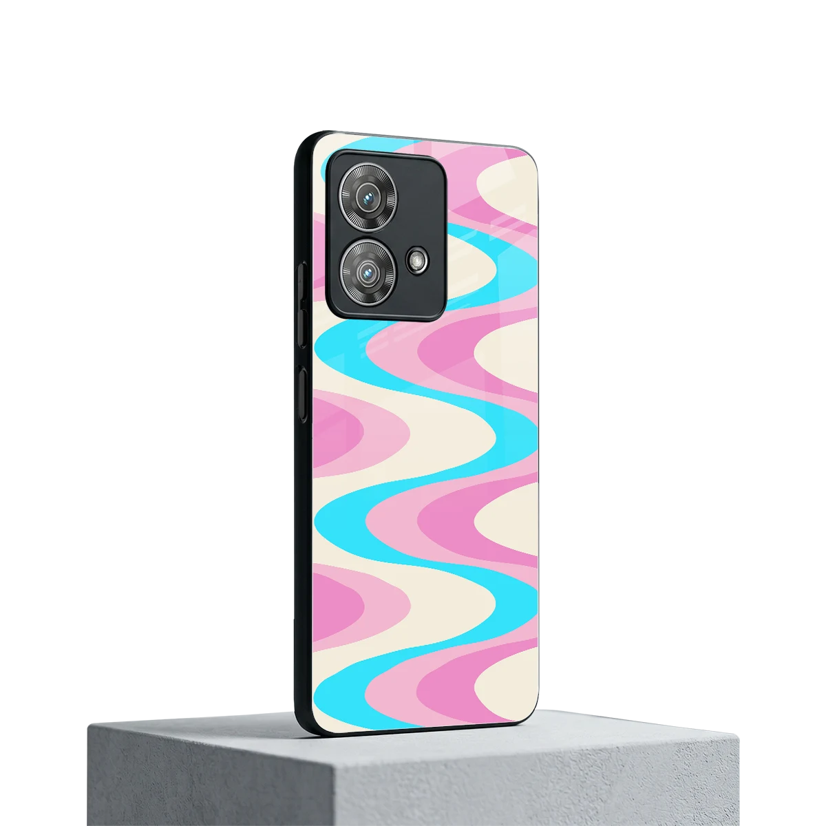 Psychedelic Zig motorola edge 40 neo 5g mobile cover | shockproof glass phone case