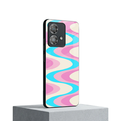 Psychedelic Zig motorola edge 40 neo 5g mobile cover | shockproof glass phone case