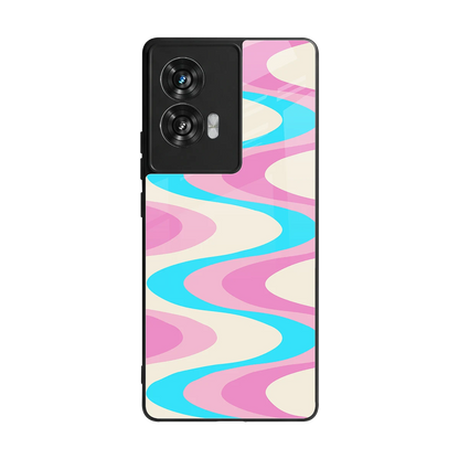 Psychedelic Zig back phone cover | glass case for motorola edge 50 fusion