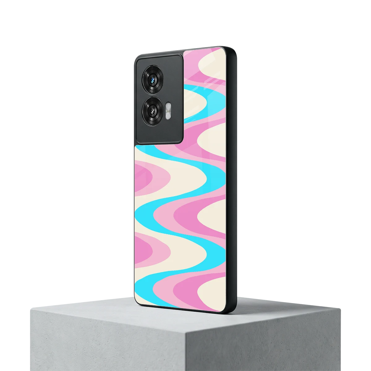 Psychedelic Zig motorola edge 50 fusion mobile cover | shockproof glass phone case