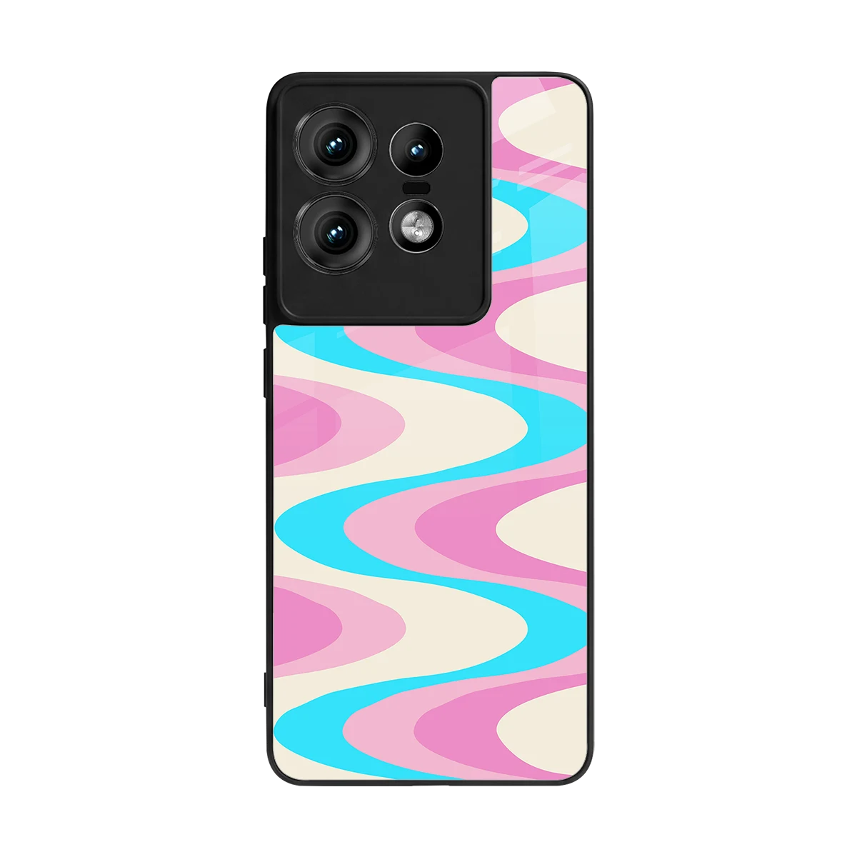 Psychedelic Zig back phone cover | glass case for motorola edge 50 pro