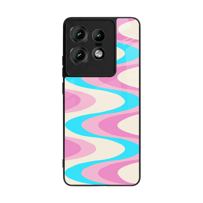Psychedelic Zig back phone cover | glass case for motorola edge 50 pro
