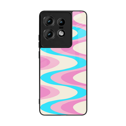 Psychedelic Zig back phone cover | glass case for motorola edge 50 pro