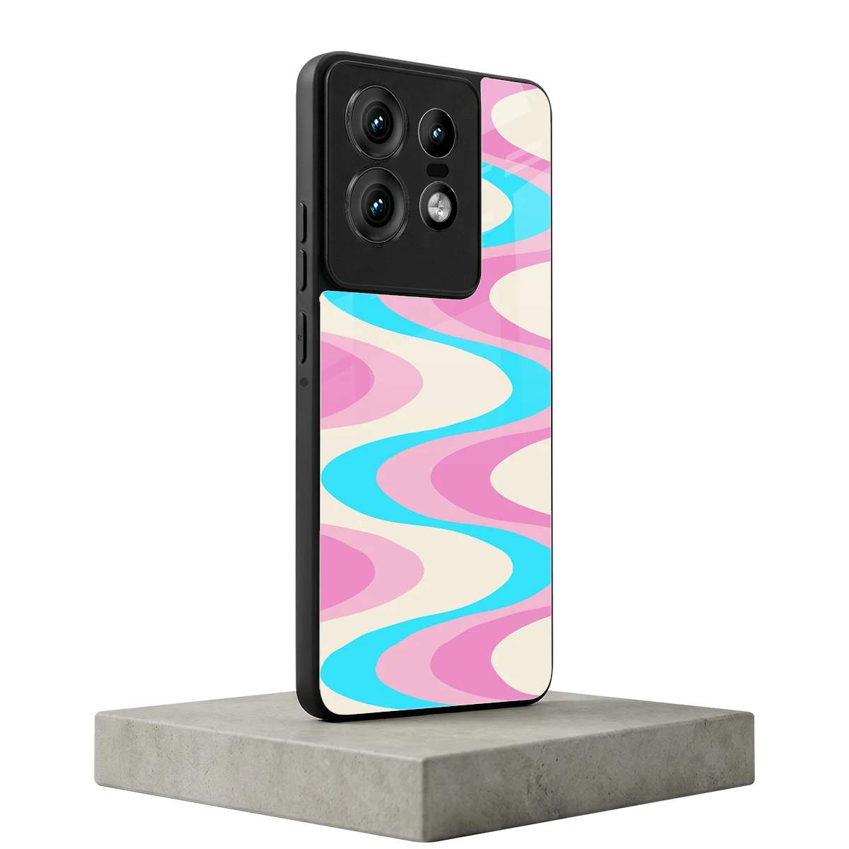 Psychedelic Zig motorola edge 50 pro mobile cover | shockproof glass phone case