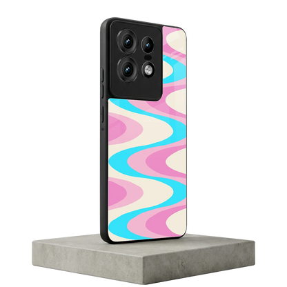 Psychedelic Zig motorola edge 50 pro mobile cover | shockproof glass phone case