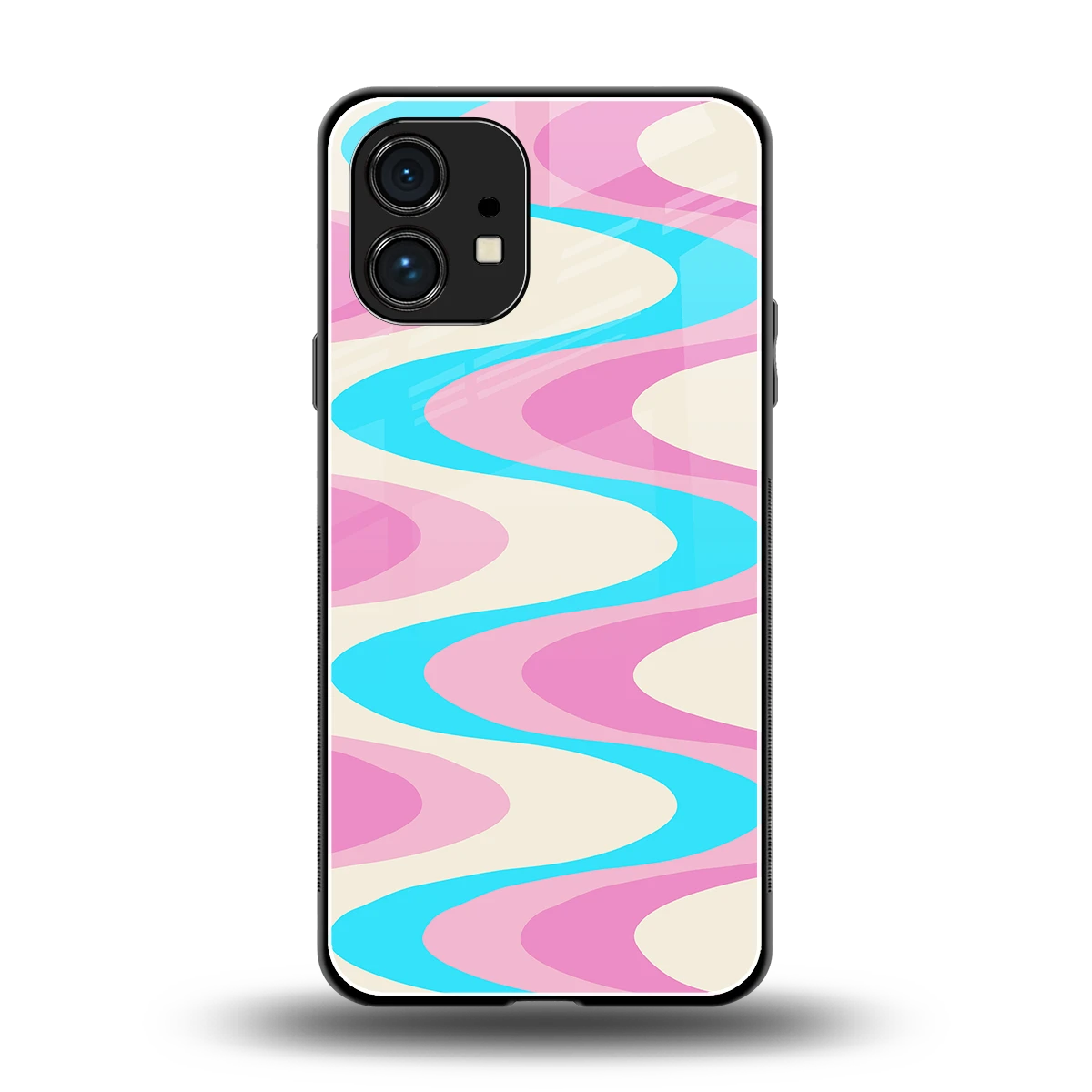 Psychedelic Zig back phone cover | glass case for nothing phone 1