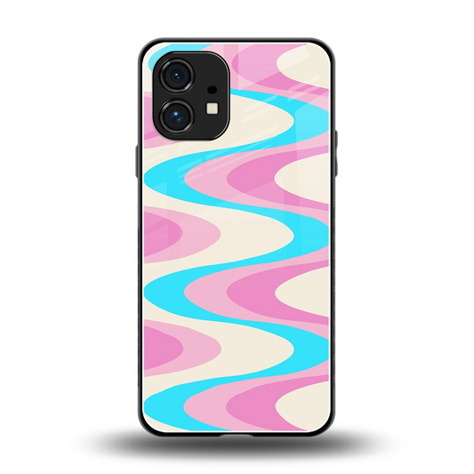 Psychedelic Zig back phone cover | glass case for nothing phone 1