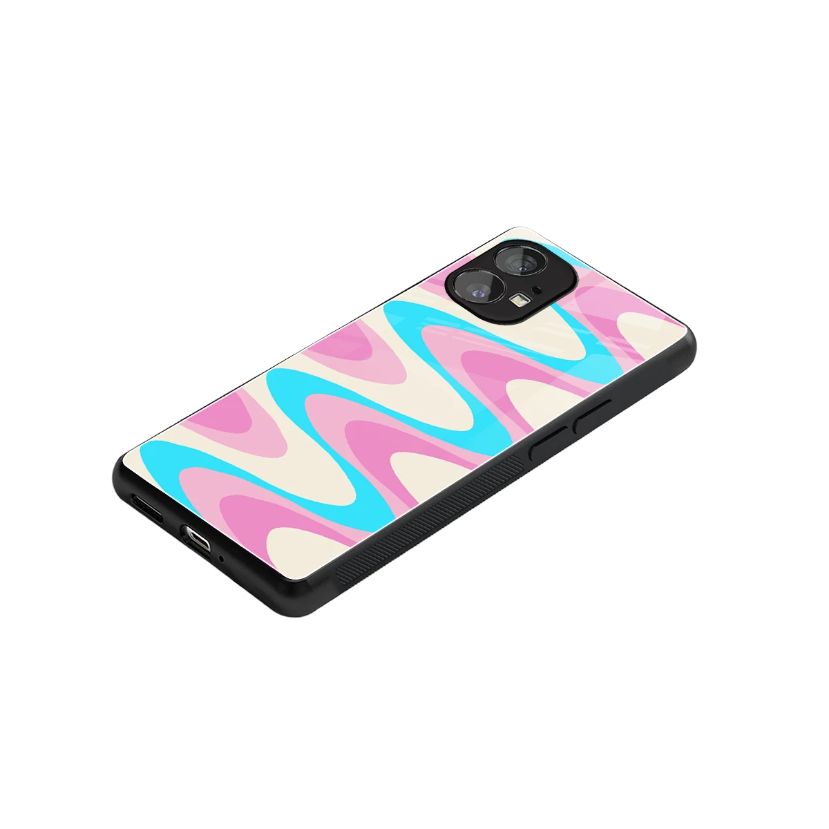 Psychedelic Zig stylish phone case for nothing phone 1 | glossy glass and slim fit