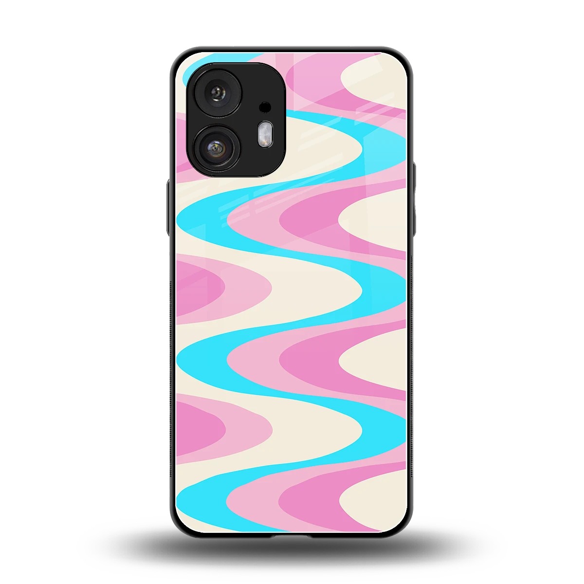 Psychedelic Zig back phone cover | glass case for nothing phone 2