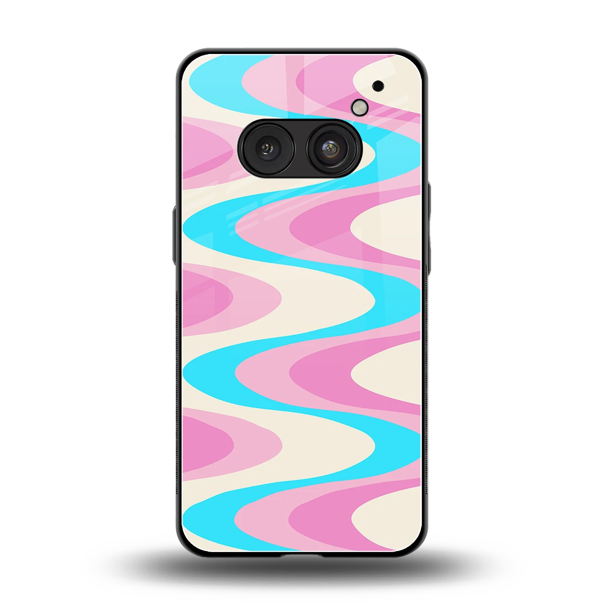 Psychedelic Zig back phone cover | glass case for nothing phone 2a