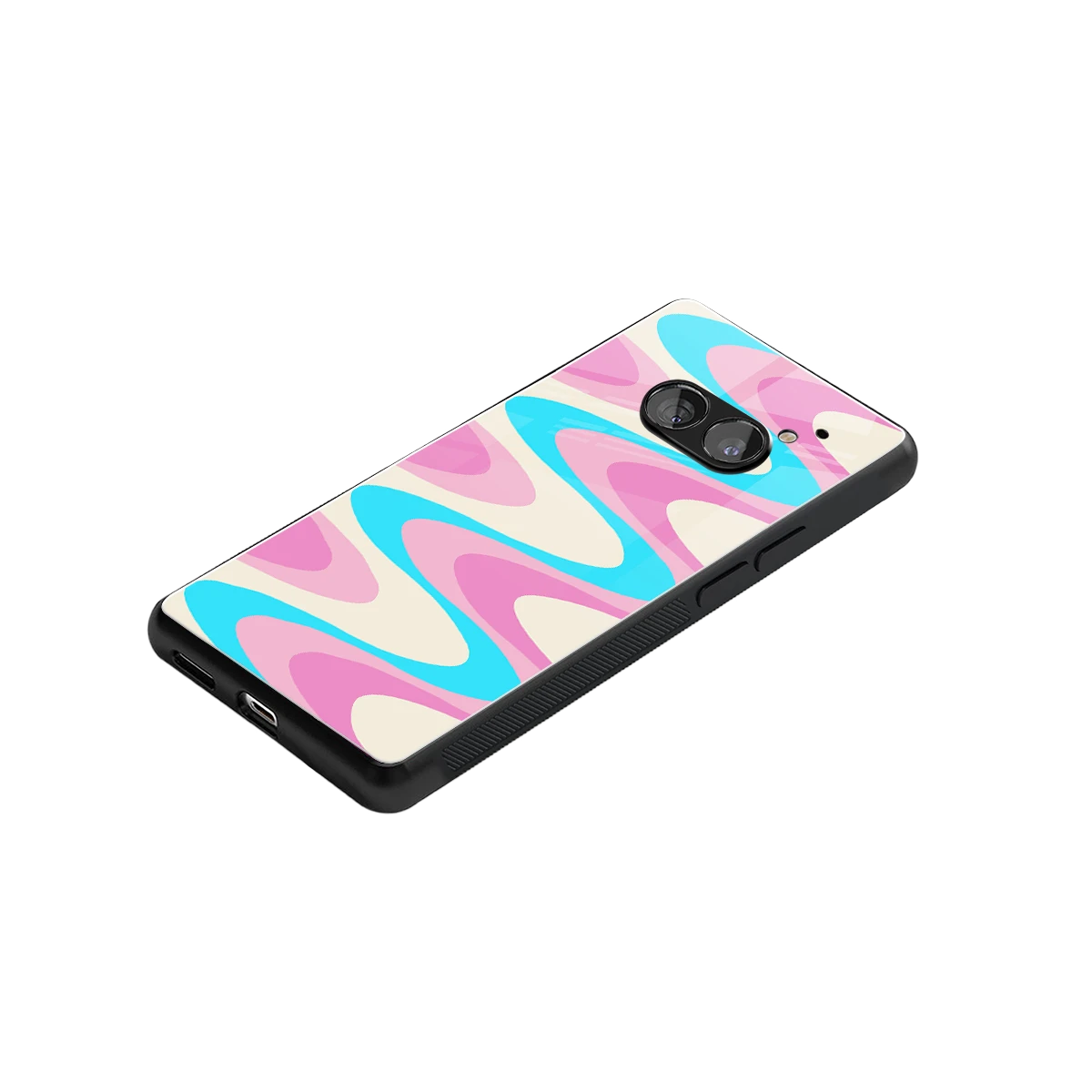 Psychedelic Zig stylish phone case for nothing phone 2a | glossy glass and slim fit
