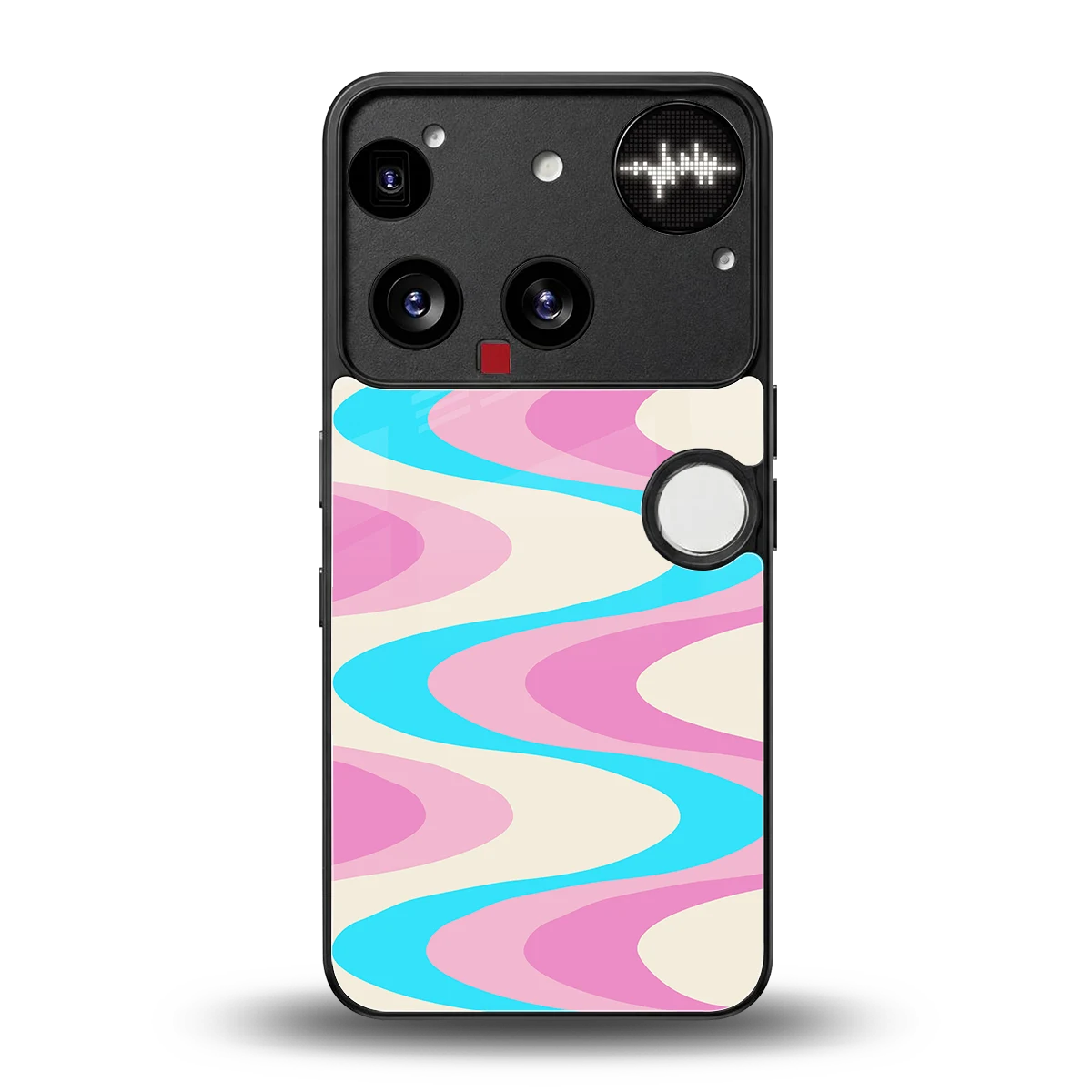 Psychedelic Zig back phone cover | glass case for nothing phone 3