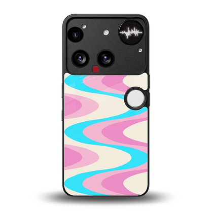 Psychedelic Zig back phone cover | glass case for nothing phone 3