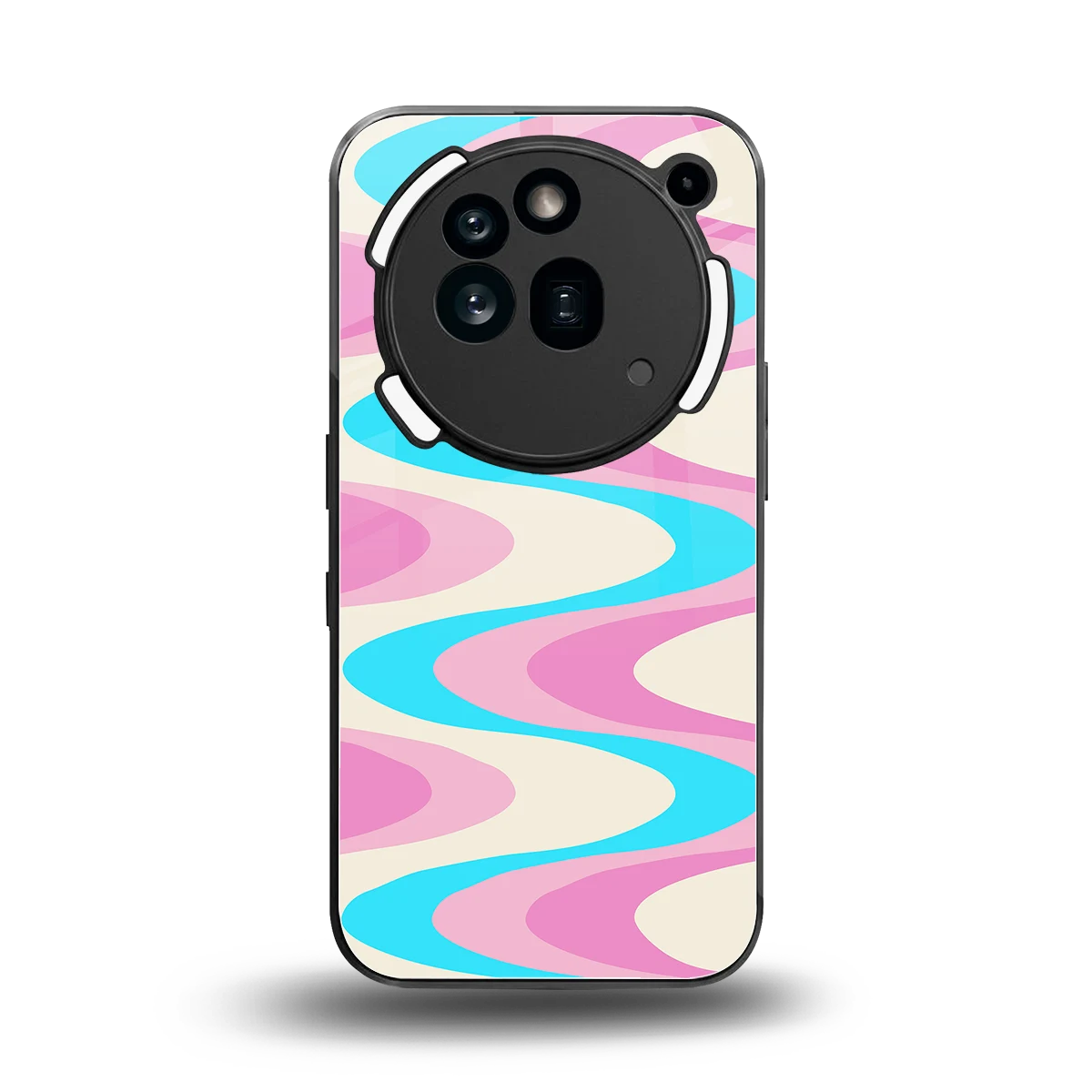 Psychedelic Zig back phone cover | glass case for nothing phone 3a pro
