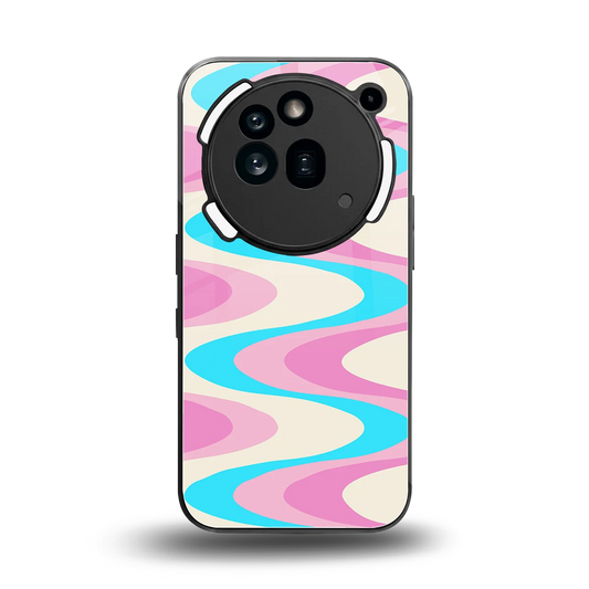 Psychedelic Zig back phone cover | glass case for nothing phone 3a pro