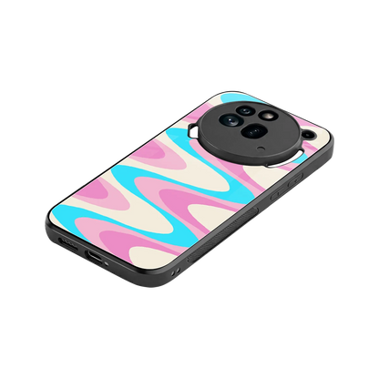 Psychedelic Zig stylish phone case for nothing phone 3a pro | glossy glass and slim fit
