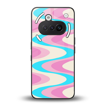 Psychedelic Zig back phone cover | glass case for nothing phone 3a