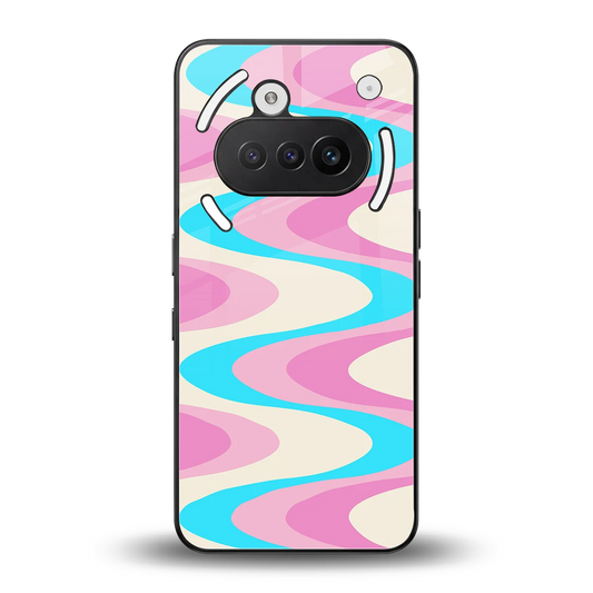 Psychedelic Zig back phone cover | glass case for nothing phone 3a