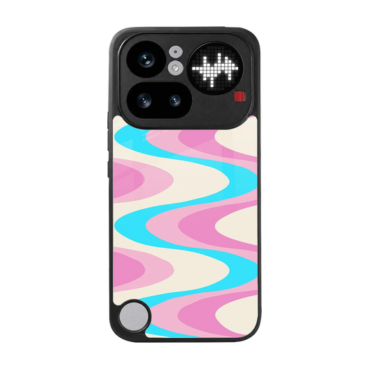 Psychedelic Zig back phone cover | glass case for nothing phone 4a pro