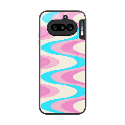 Psychedelic Zig back phone cover | glass case for nothing phone 4a