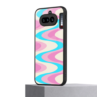 Psychedelic Zig nothing phone 4a mobile cover | shockproof glass phone case