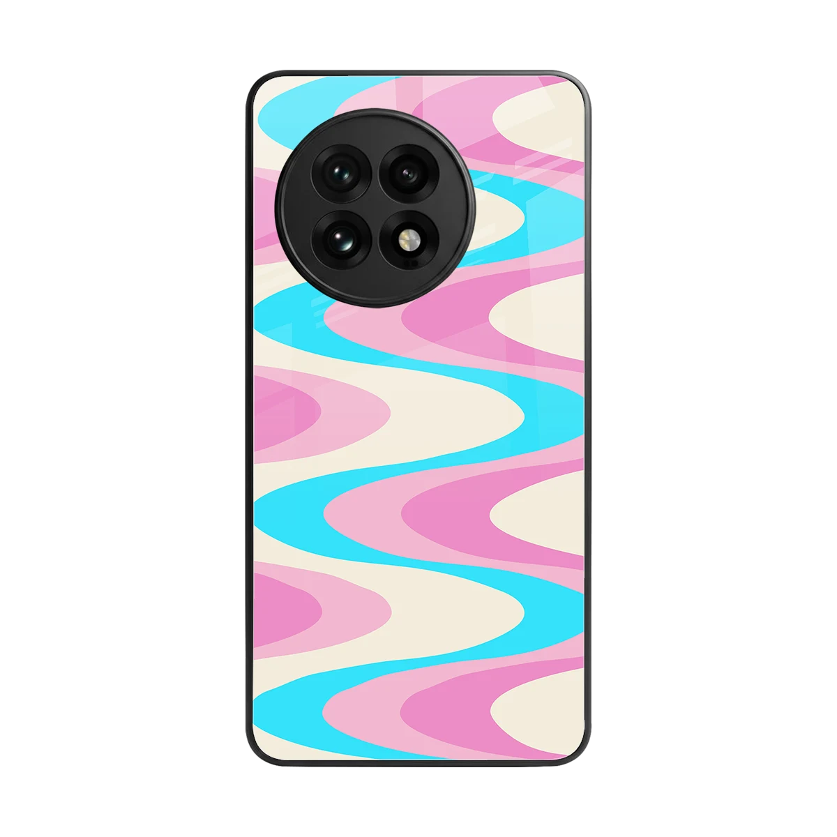 Psychedelic Zig back phone cover | glass case for oneplus 13r