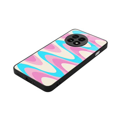 Psychedelic Zig stylish phone case for oneplus 13r | glossy glass and slim fit