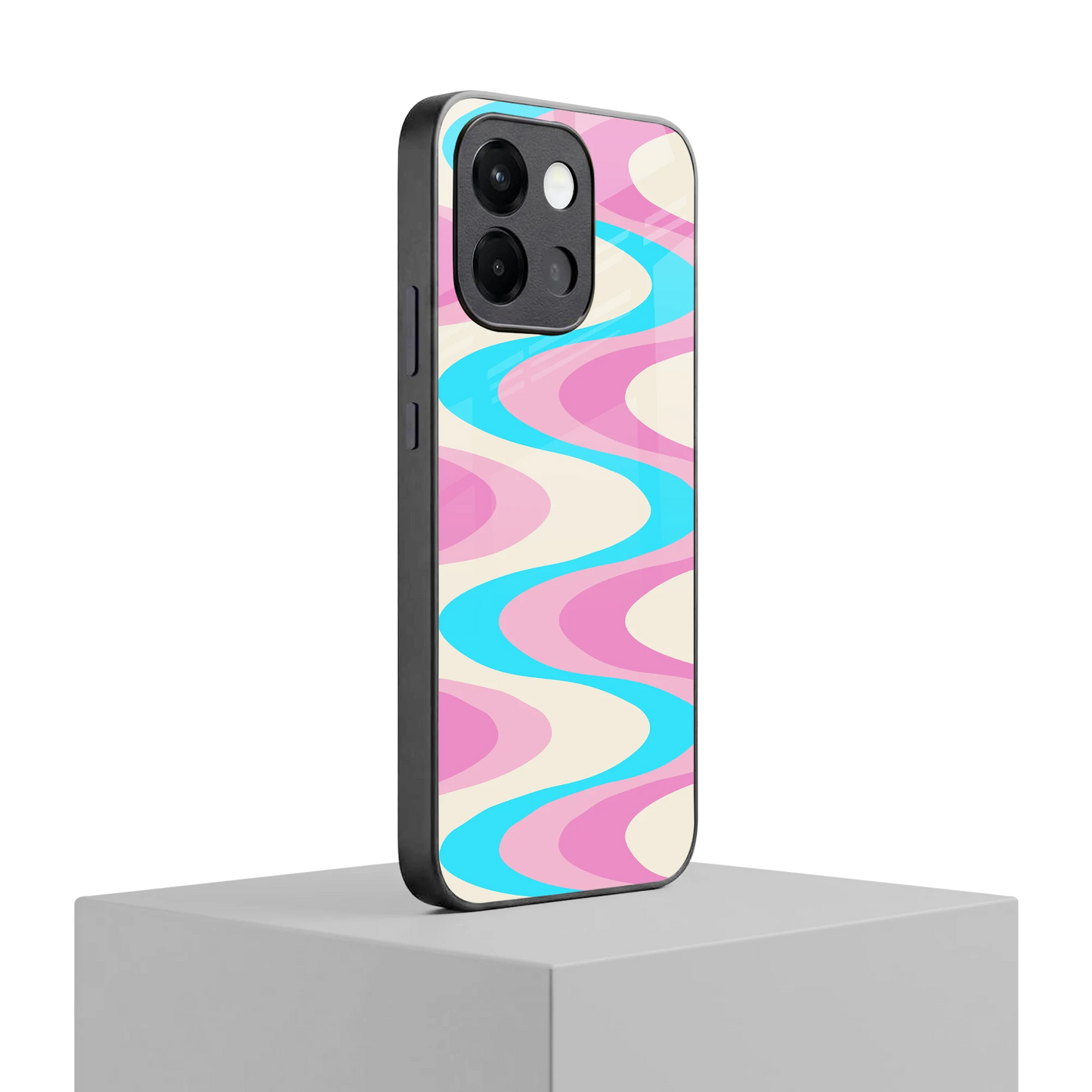 Psychedelic Zig oneplus 13s mobile cover | shockproof glass phone case