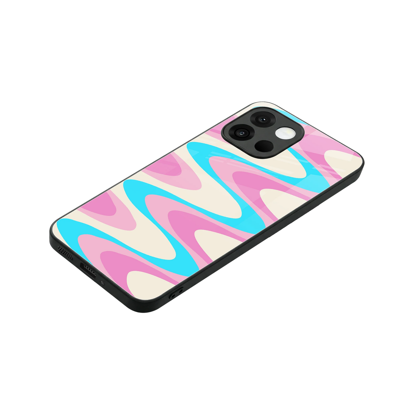 Psychedelic Zig stylish phone case for oneplus 13s | glossy glass and slim fit