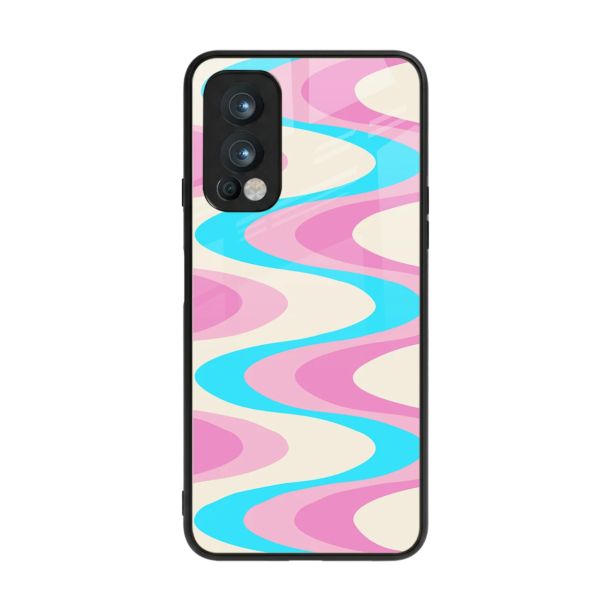 Psychedelic Zig back phone cover | glass case for oneplus nord 2