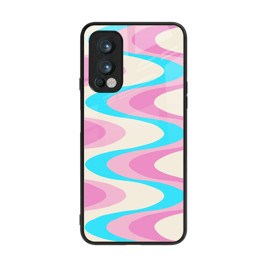 Psychedelic Zig back phone cover | glass case for oneplus nord 2
