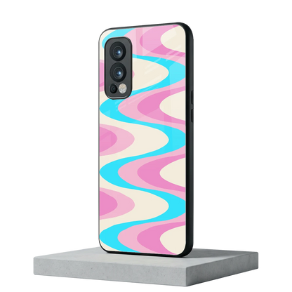 Psychedelic Zig oneplus nord 2 mobile cover | shockproof glass phone case