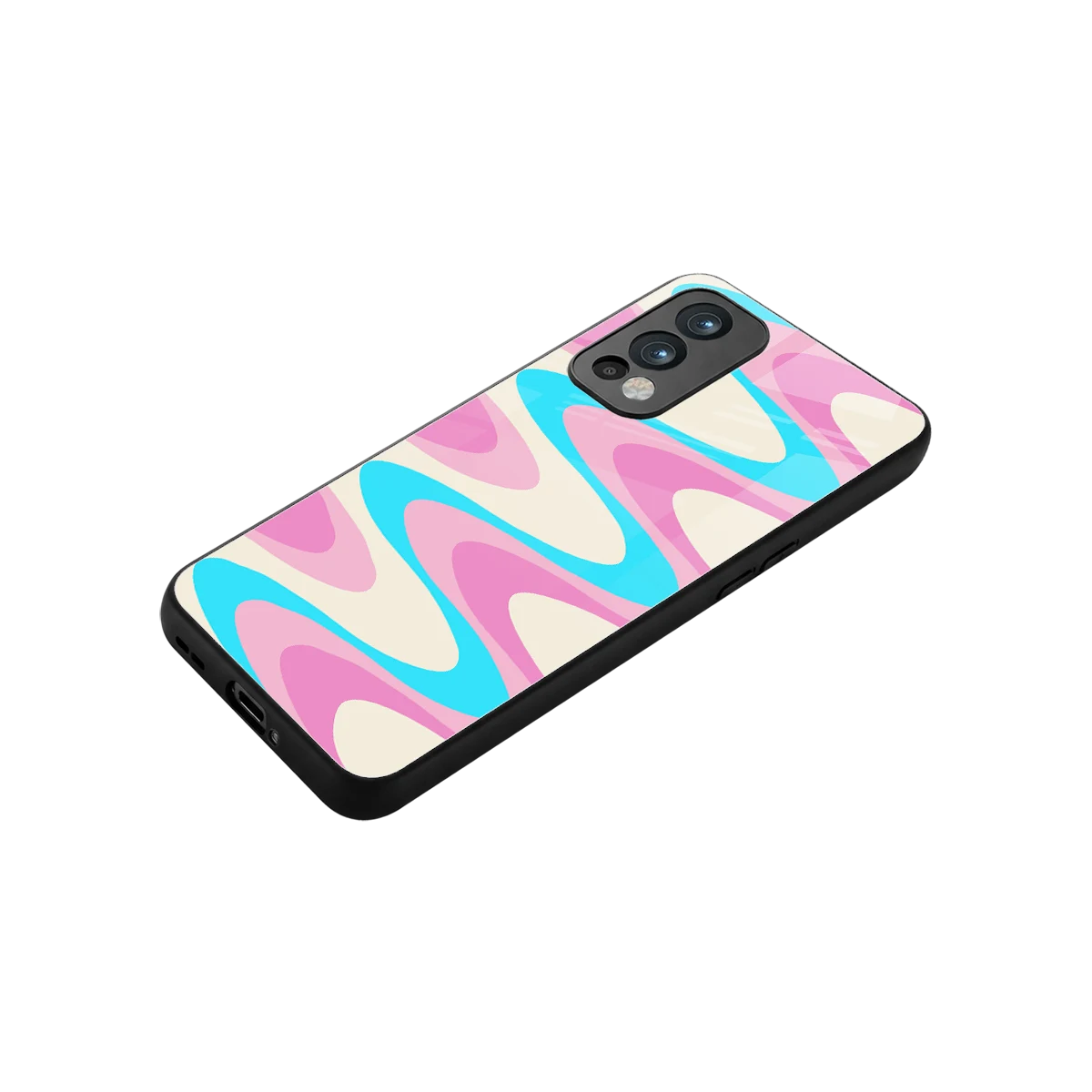 Psychedelic Zig stylish phone case for oneplus nord 2 | glossy glass and slim fit