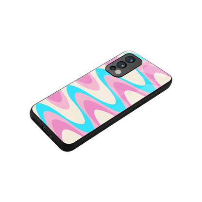 Psychedelic Zig stylish phone case for oneplus nord 2 | glossy glass and slim fit