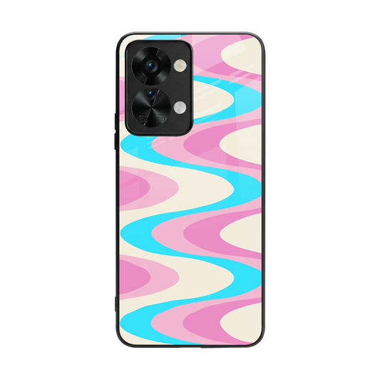 Psychedelic Zig back phone cover | glass case for oneplus nord 2t