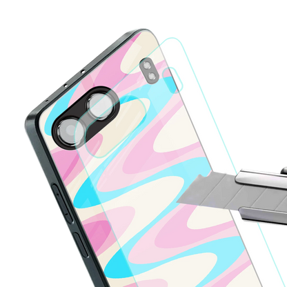 Psychedelic Zig stylish phone case for oneplus nord 4 | glossy glass and slim fit