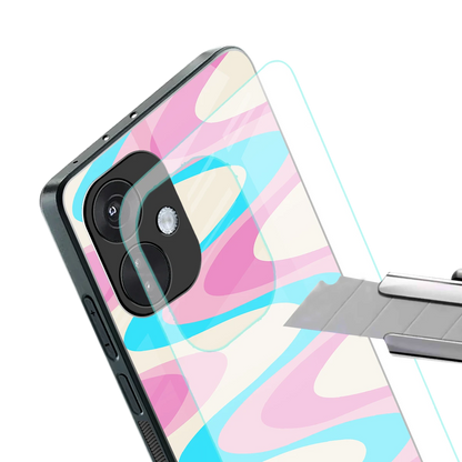 Psychedelic Zig stylish phone case for oneplus nord ce 3 | glossy glass and slim fit