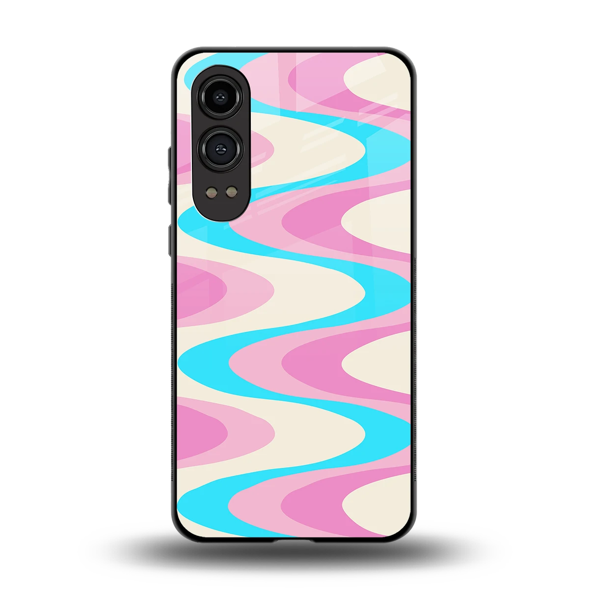 Psychedelic Zig back phone cover | glass case for oneplus nord ce 4 lite