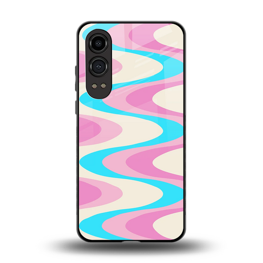 Psychedelic Zig back phone cover | glass case for oneplus nord ce 4 lite