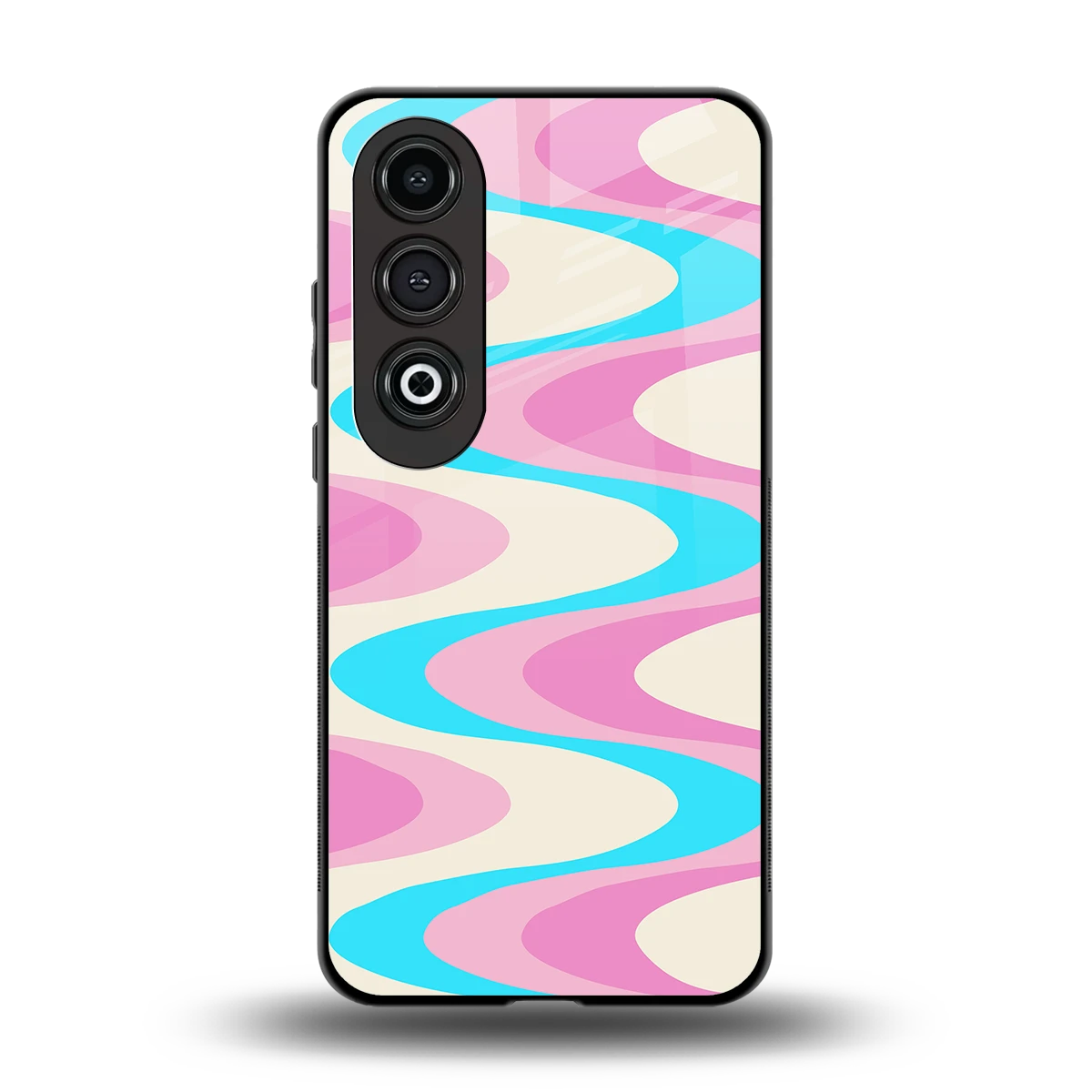 Psychedelic Zig back phone cover | glass case for oneplus nord ce 4