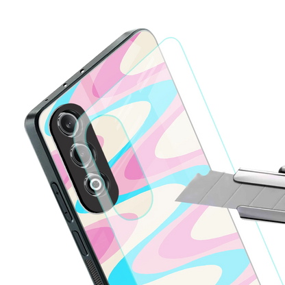 Psychedelic Zig stylish phone case for oneplus nord ce 4 | glossy glass and slim fit