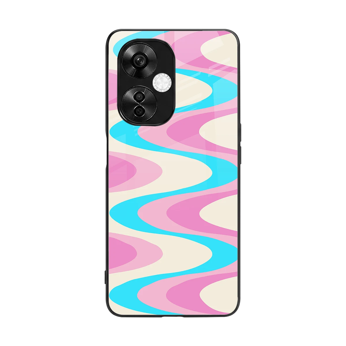 Psychedelic Zig back phone cover | glass case for oneplus nord ce 3 lite