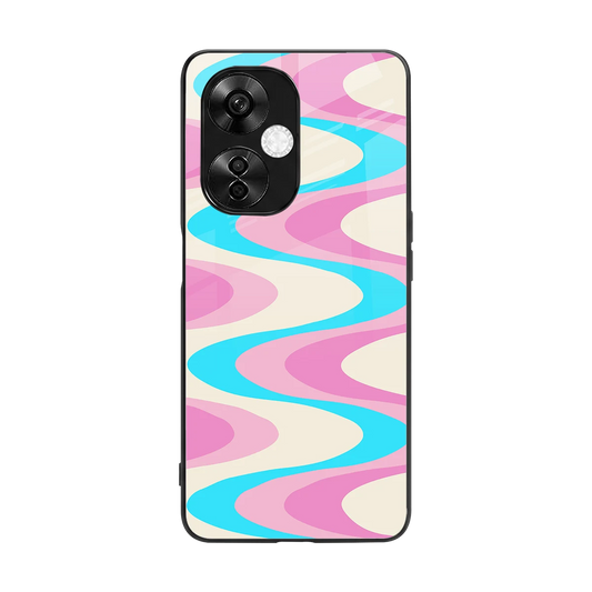 Psychedelic Zig back phone cover | glass case for oneplus nord ce 3 lite