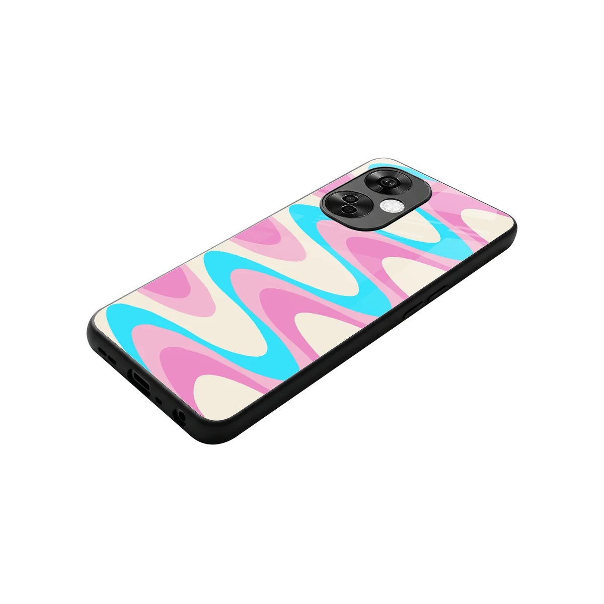 Psychedelic Zig stylish phone case for oneplus nord ce 3 lite | glossy glass and slim fit